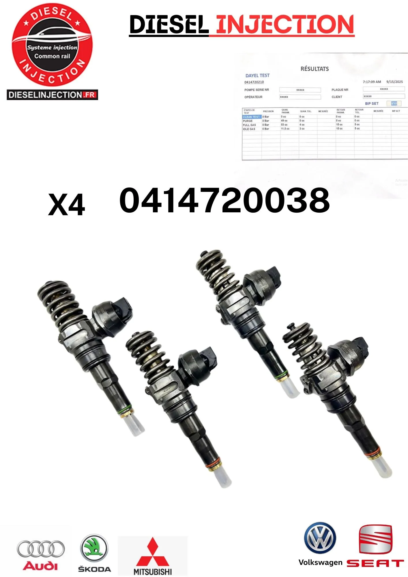 Injecteur pompe 0414720088 - 0414720029 - 04147200380414720088 - 0414720038 041472029