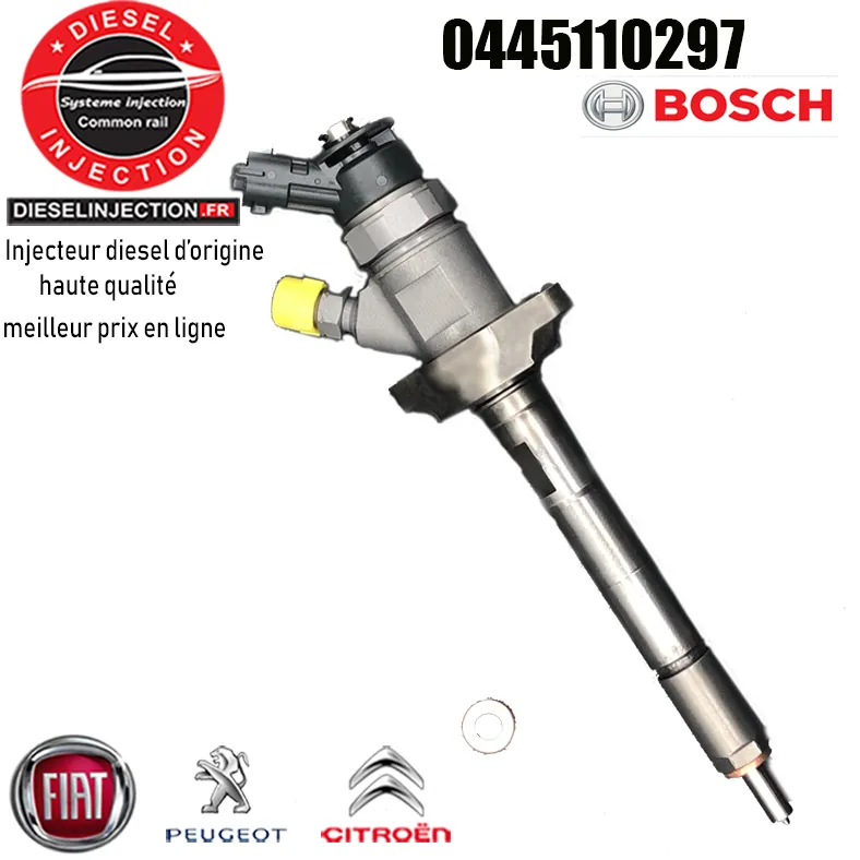 Injecteur Bosch 0445110297 0445110281 9641742880 Reconditionné0445110297 0445110281 9641742880