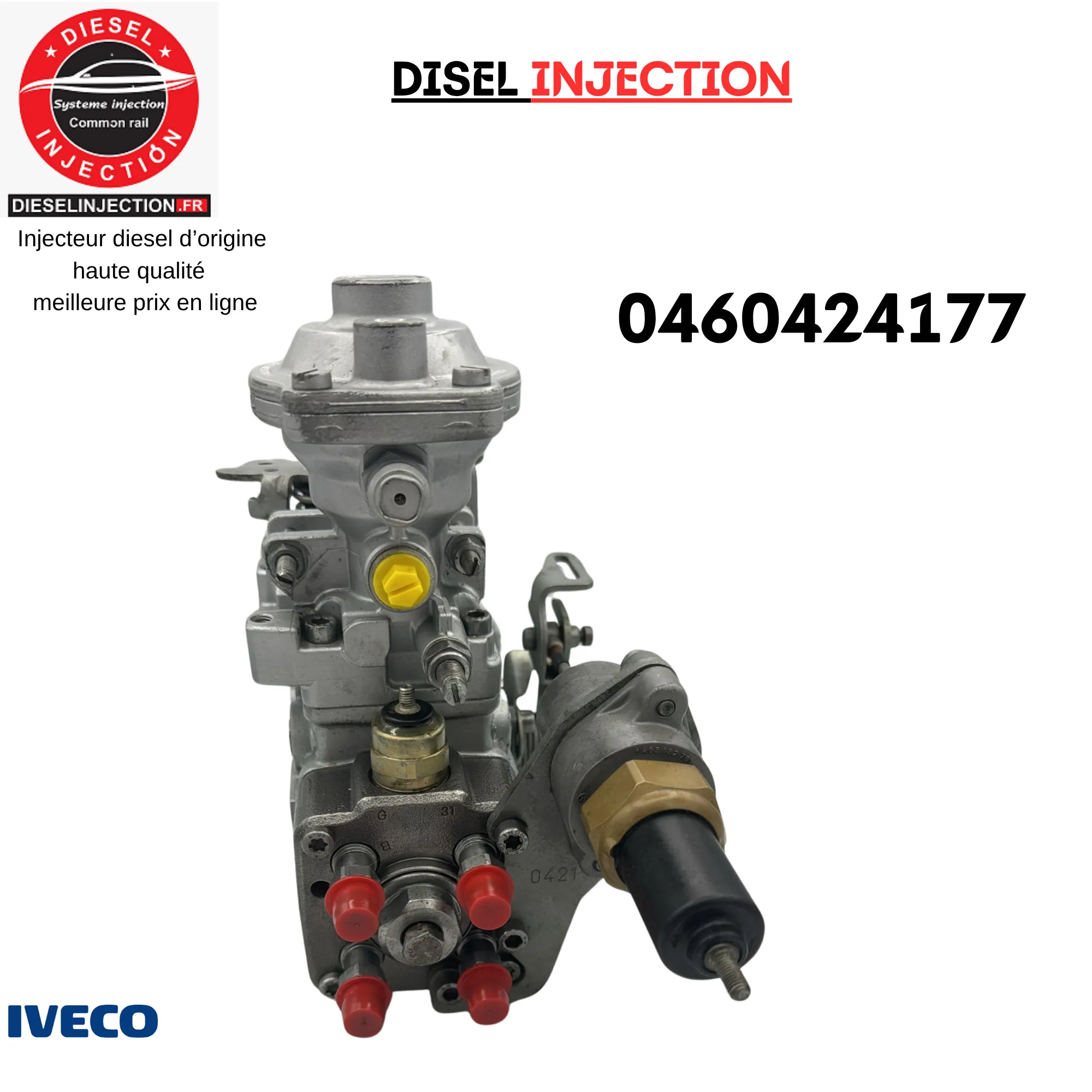 Pompe d'injection équivalent BOSCH 0460424177 iveco 2l80460424177