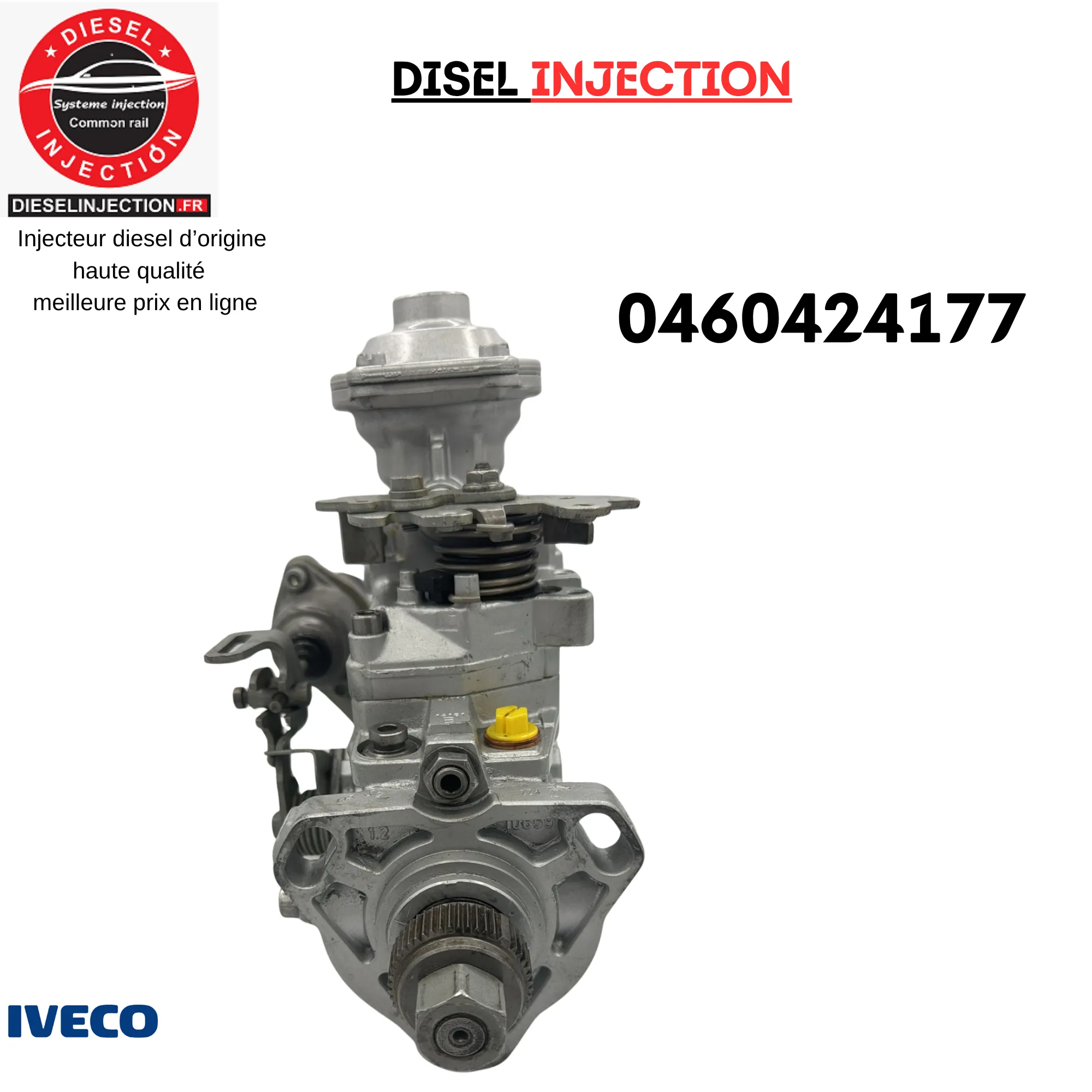 Pompe d'injection équivalent BOSCH 0460424177 iveco 2l80460424177