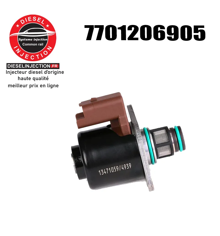 Regulateur de pression de pompe à injection Renault Dacia Nissan Suzuki 1.5 Dci 65-165 cv 7701206905 DELPHI neuf7701206905