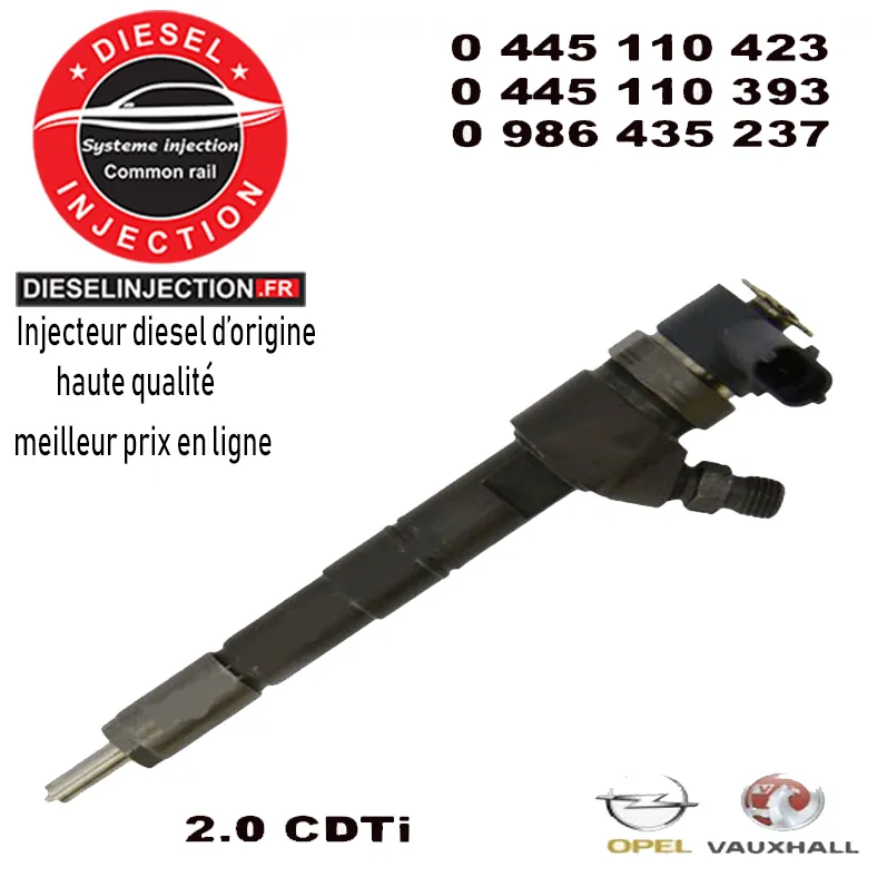 Injecteur bosch 0445110423 - 0445110393 neuf0445110423