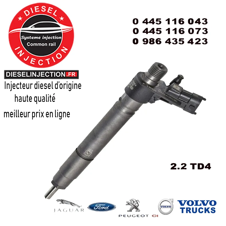 Injecteur bosch piezo 0445116043- 0445116073 Neuf0445116043 0445116073