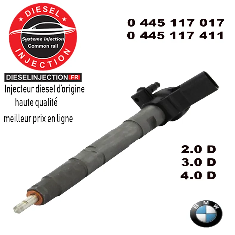 Injecteur bosch piezo 0445117017 - 0986435411 Neuf0445117017
