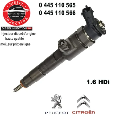 Injecteur bosch 0445110565 - 98 027 76680 Neuf0445110565 0445110566 9802776680