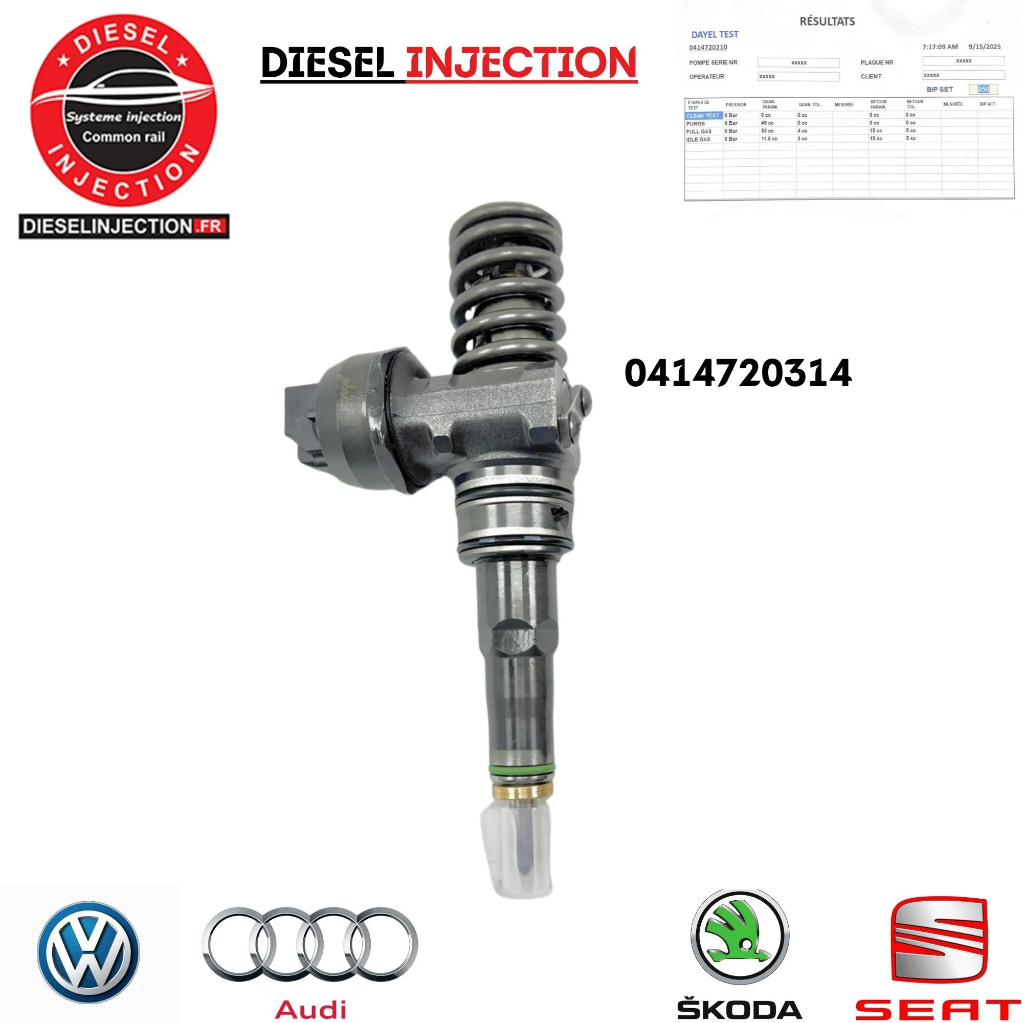 Injecteur pompe bosch 038130080X - 0414720364038130080X-0414720314