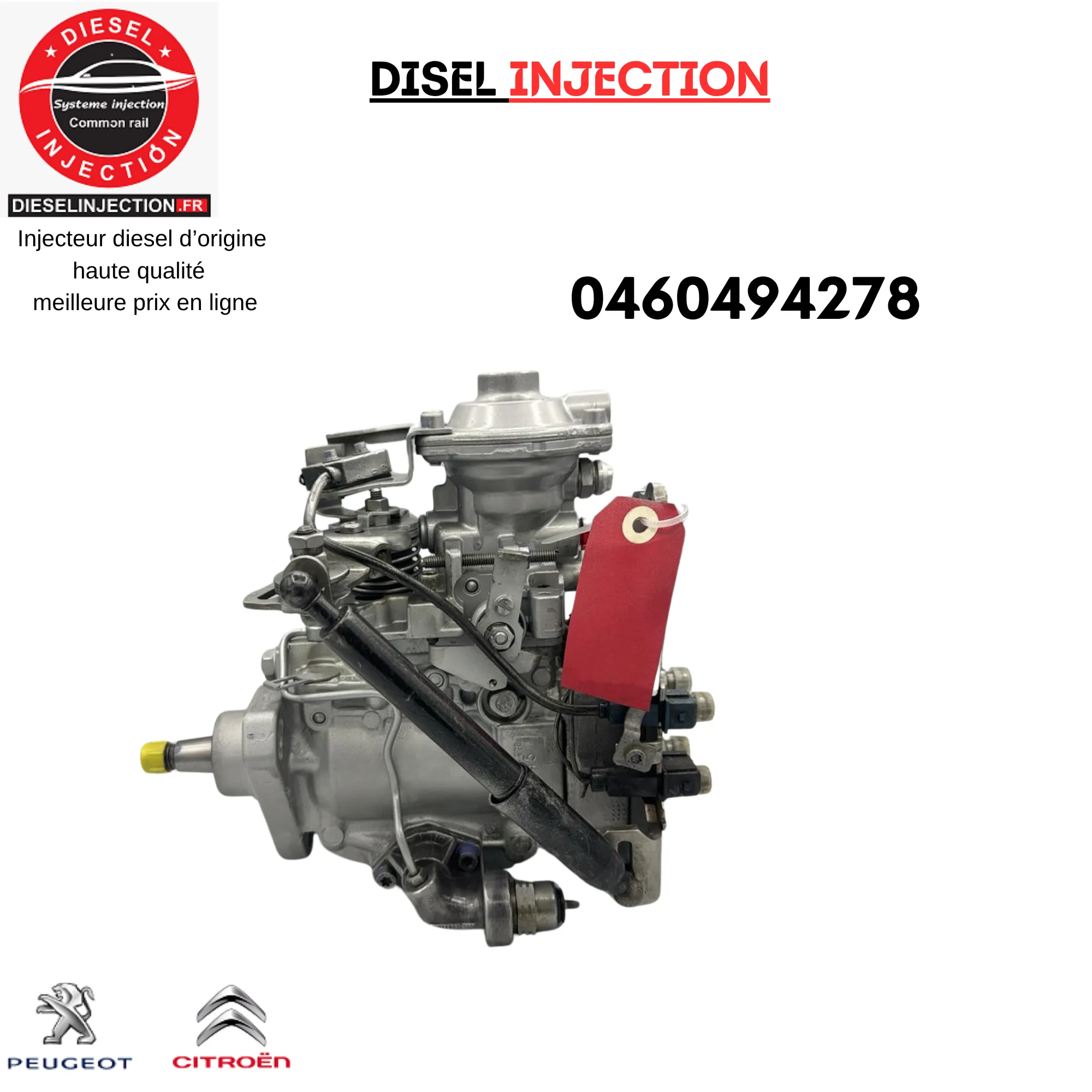 Pompe à injection équivalente BOSCH 04604942780460494278