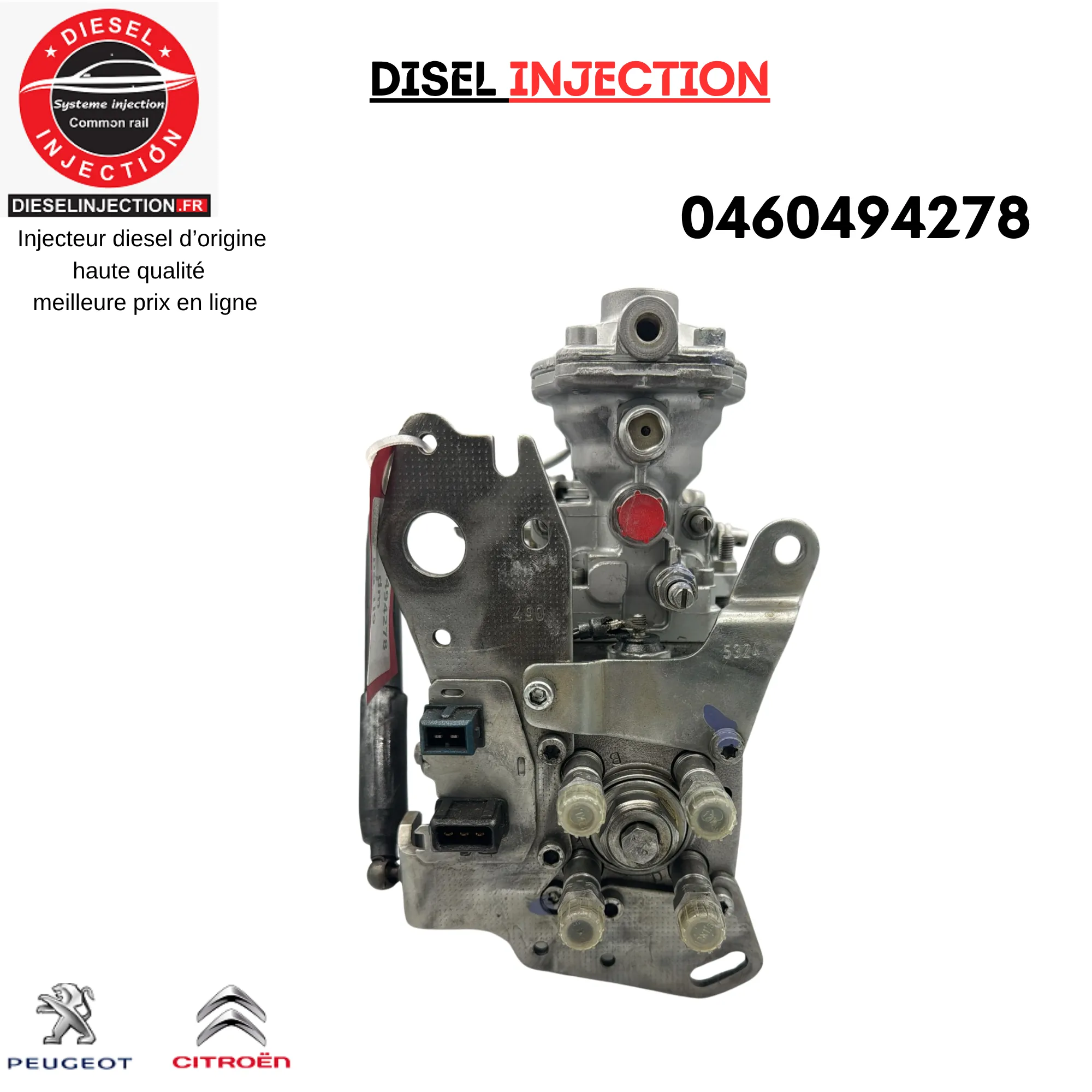 Pompe à injection équivalente BOSCH 04604942780460494278