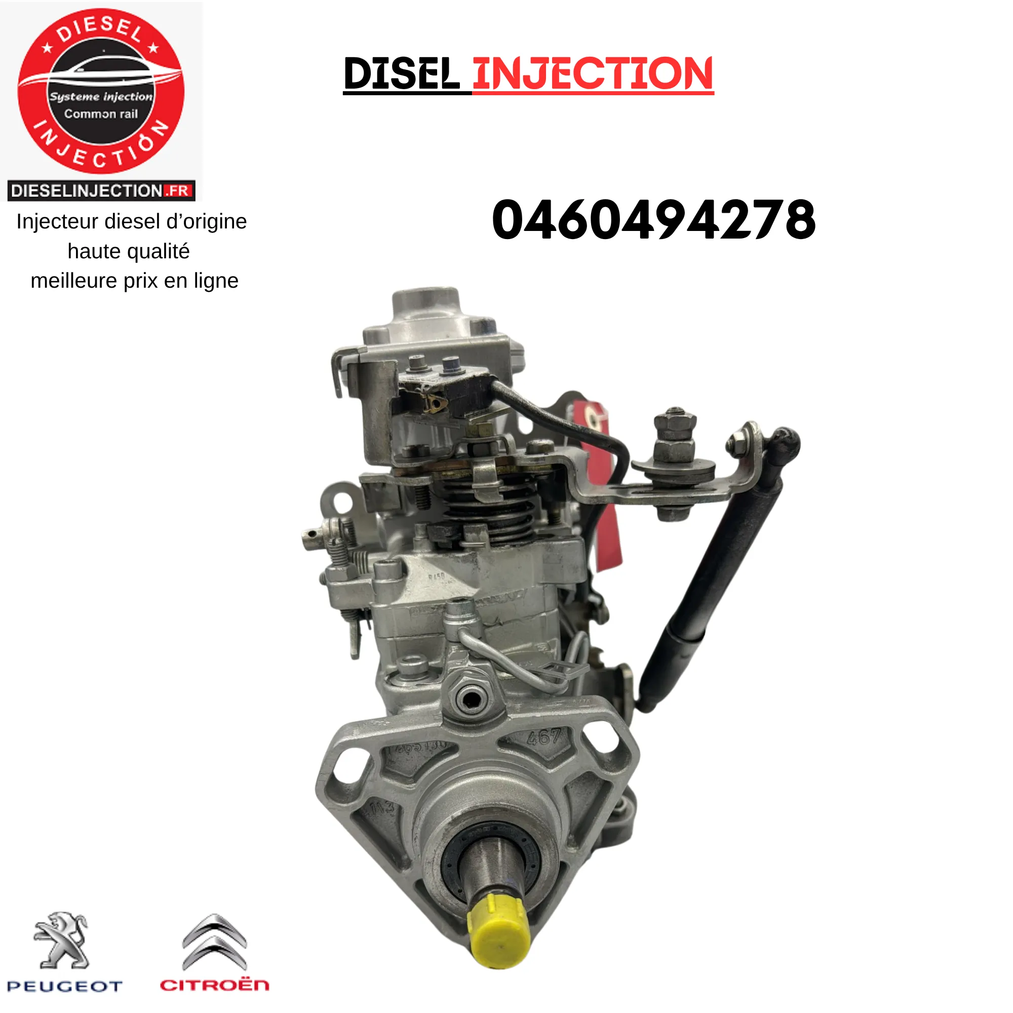 Pompe à injection équivalente BOSCH 04604942780460494278