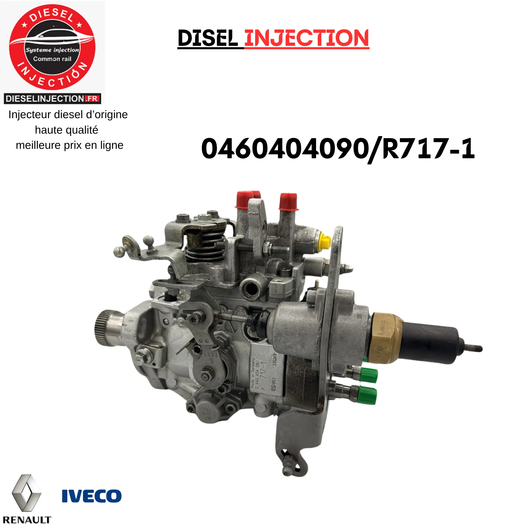 Pompe à injection BOSCH 0460404090 Renault 2,5 D Bosch R717-10460404090 R717-1