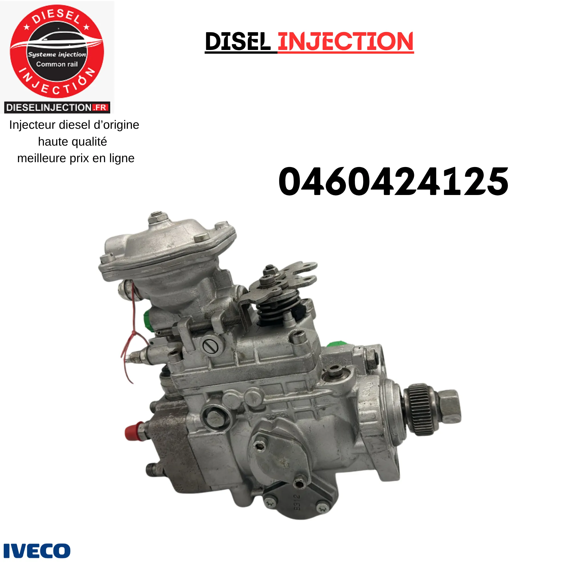 Pompe à injection 0460424125Équivalent BOSCH Pour IVECO Daily ll 35-12 2.8 D0460424125