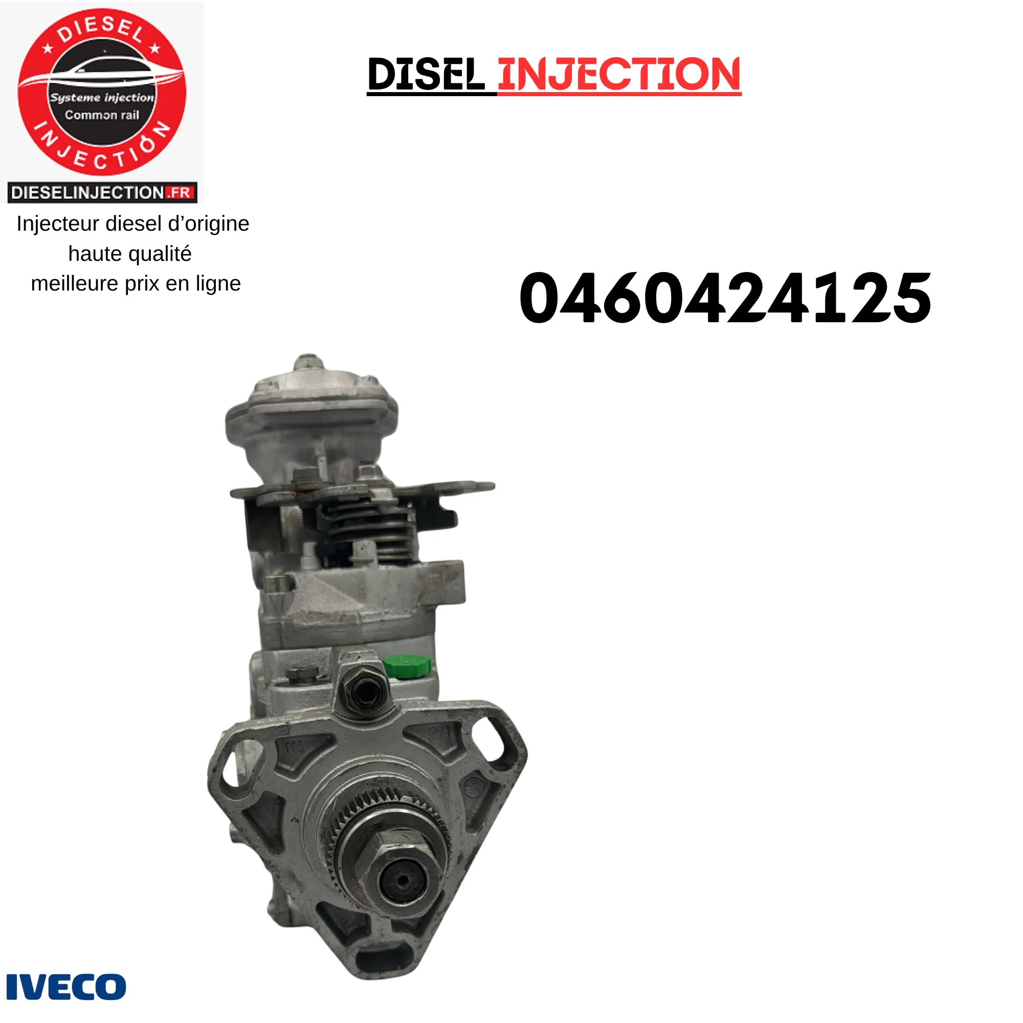Pompe à injection 0460424125Équivalent BOSCH Pour IVECO Daily ll 35-12 2.8 D0460424125