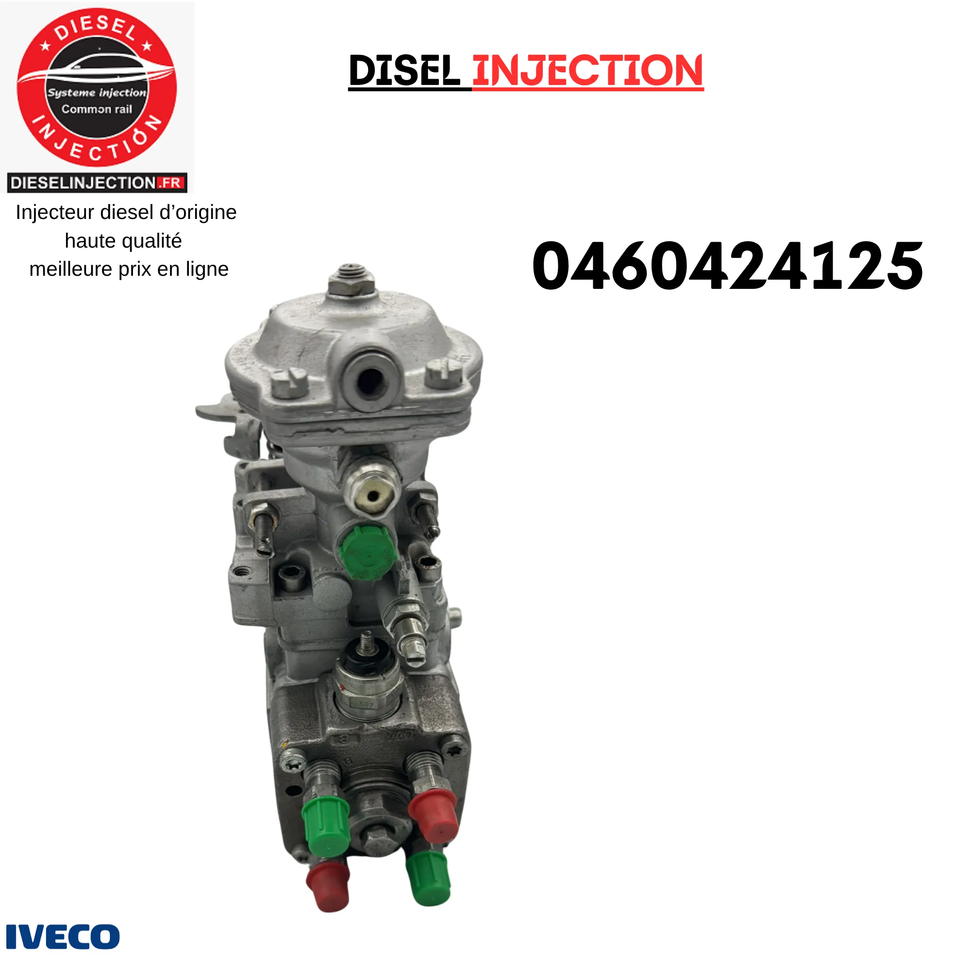 Pompe à injection 0460424125Équivalent BOSCH Pour IVECO Daily ll 35-12 2.8 D0460424125