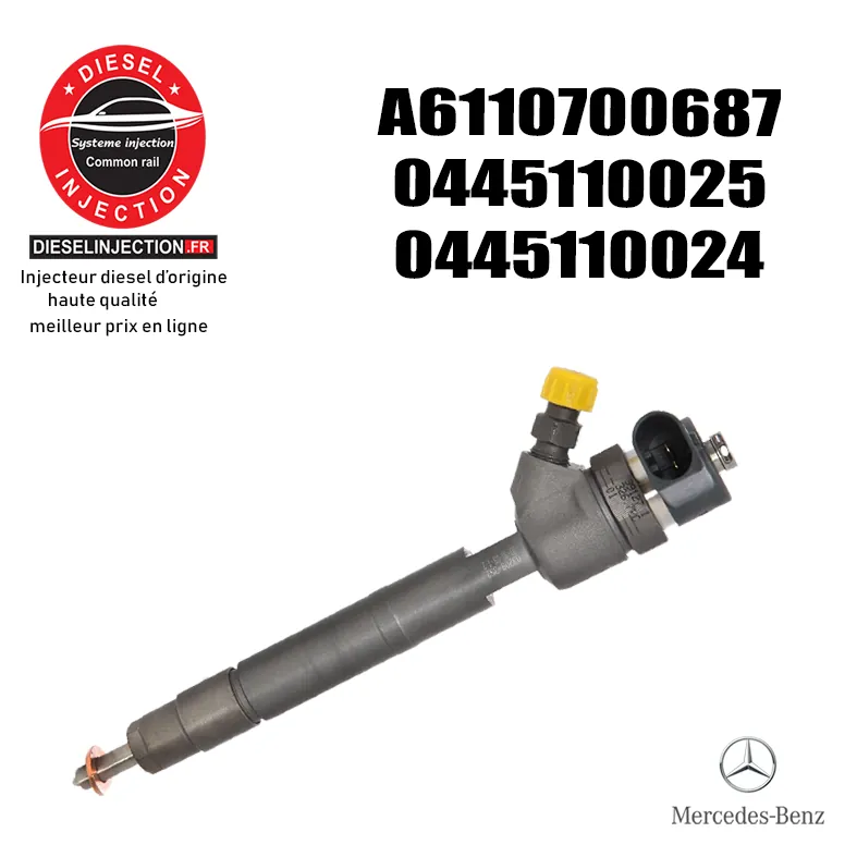 Injecteur bosch 0445110024 - 09864350200445110025- 0445110024 - A6110700687