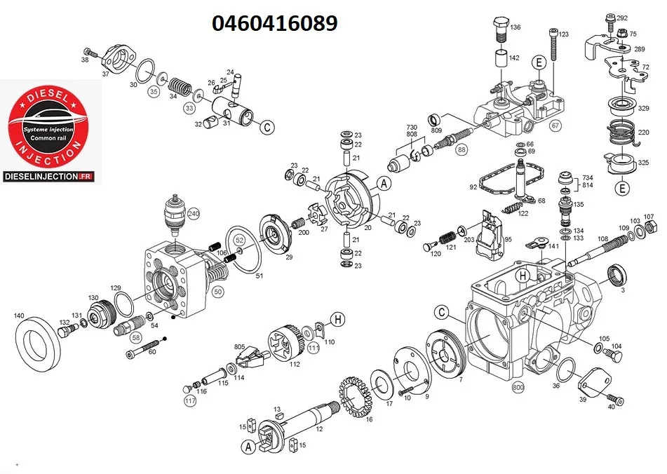 Pompe à injection BOSCH 04604160890460416089