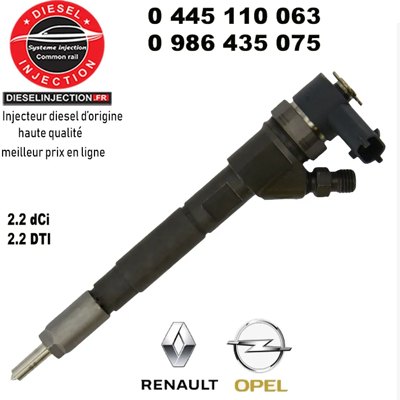 Injecteur bosch 0445110063 - 0986435075 Neuf0445110063 0986435075