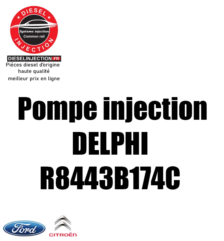 Pompe à haute pression DELPHI R8443B174CR8443B174C