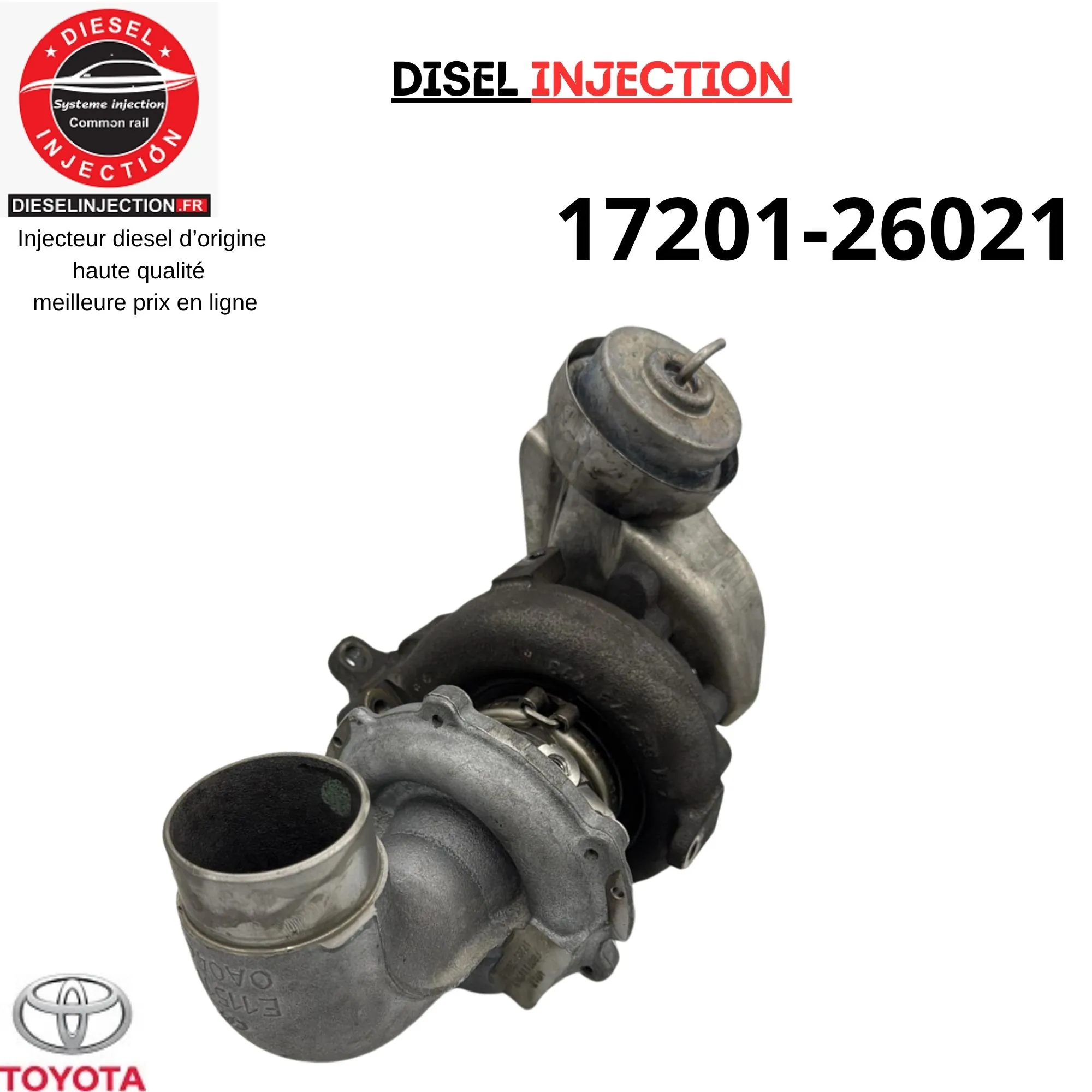 Turbo charger pour Toyota 2.2 D-4D 17201-26021 RHF4VB17 VEA1002717201-26021 RHF4VB17 -172010R010 172010R01000 172010R011