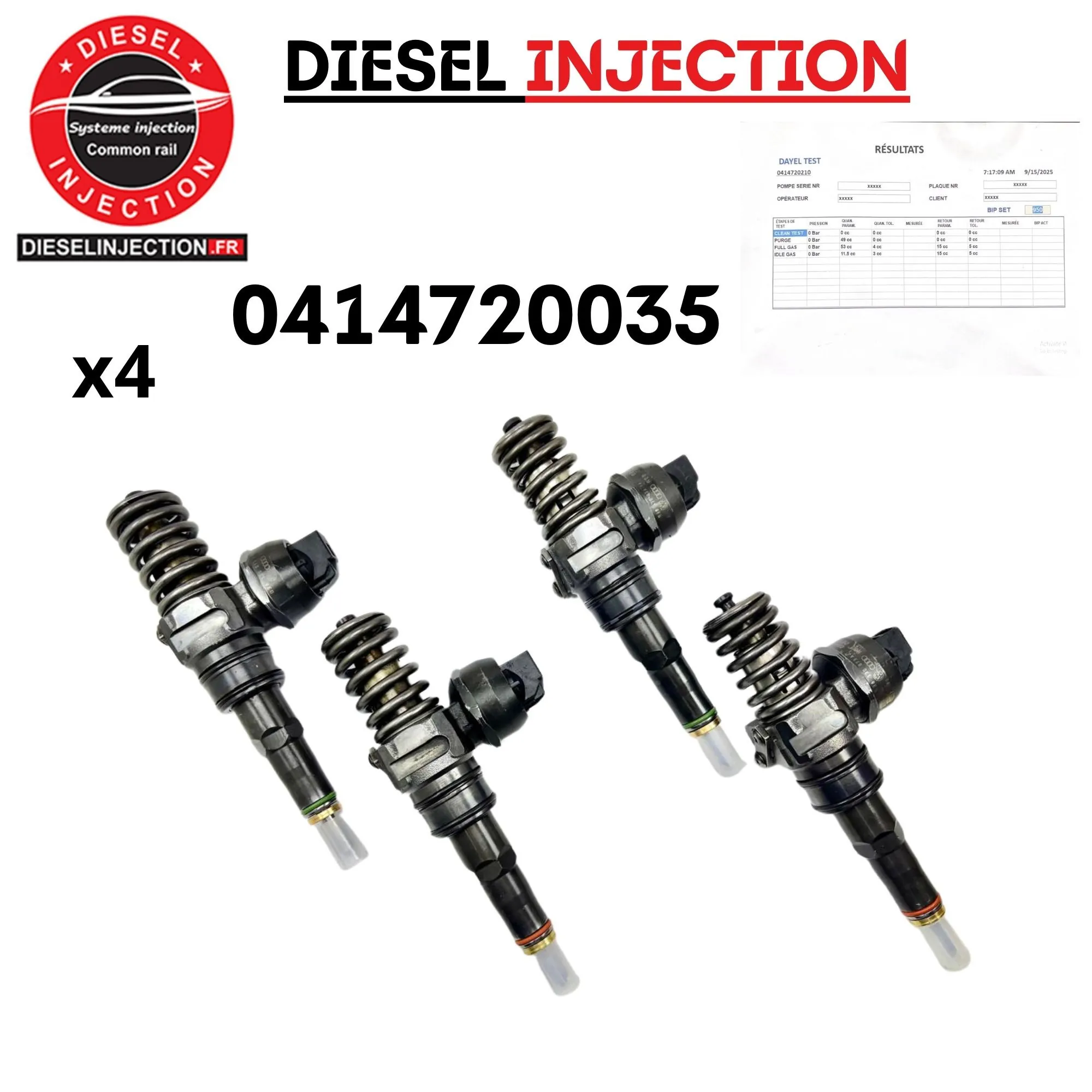 4 x Injecteur pompe BOSCH 0414720035 - 0414720022-04147200070414720035 0414720035 0414720022 0414720085