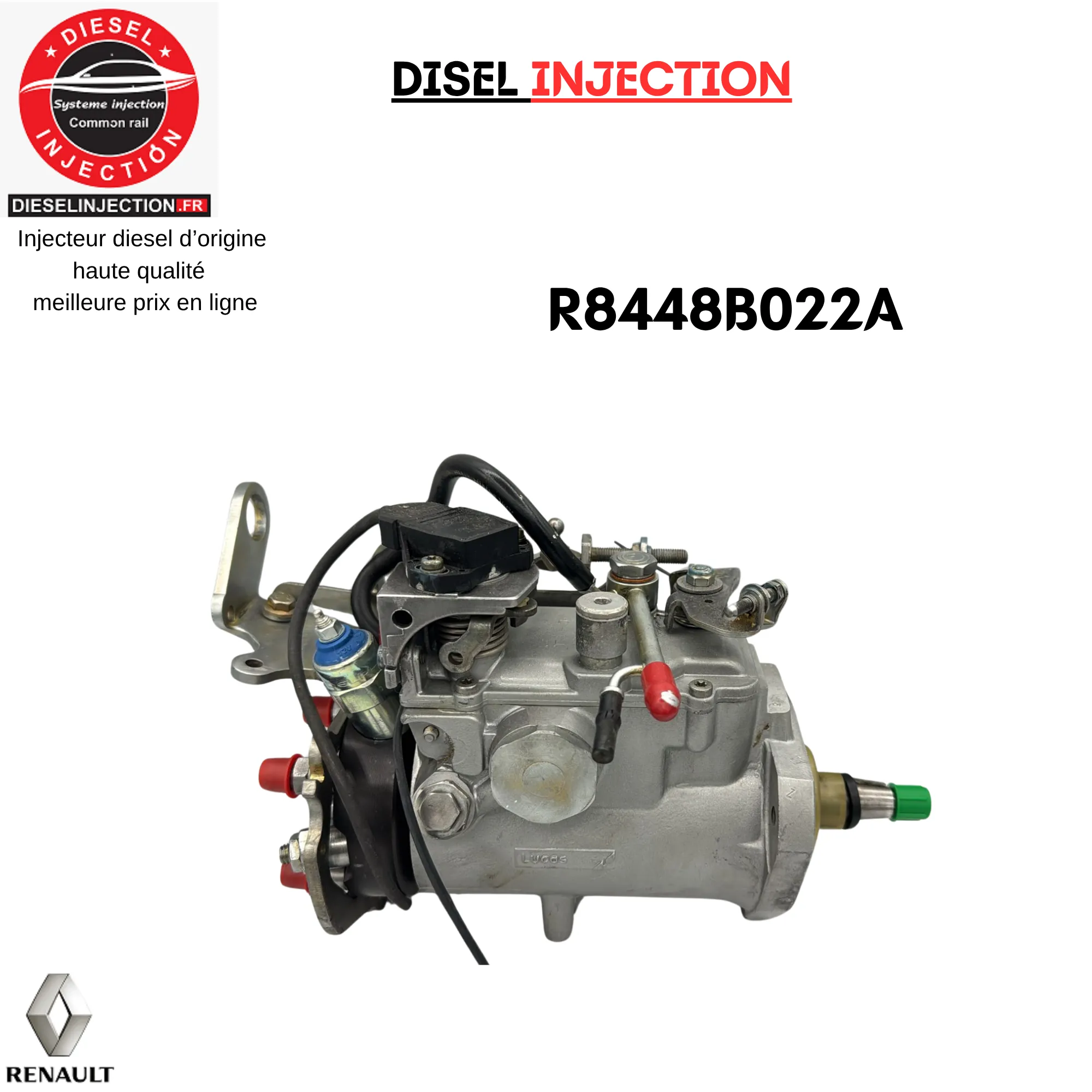 Pompe à injection R8448B022A 7700107189 Renault 1.9 DR8448B022A 7700107189