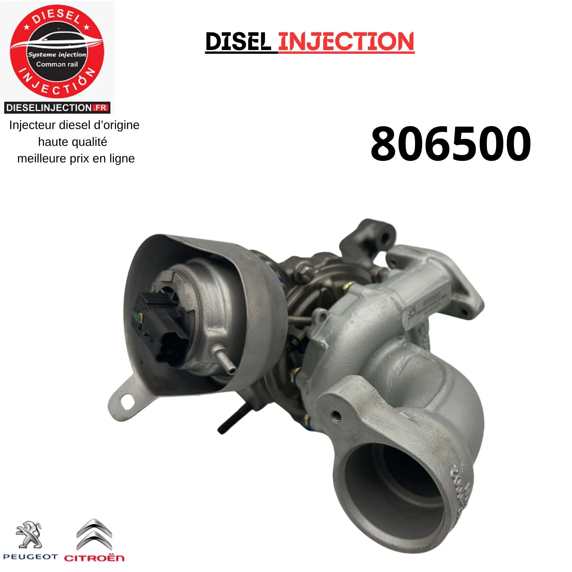 Turbo charger 806500 806500-5002S PEUGEOT 407 Sedan 2.0 HDi 120kW9674962080 806500-0001