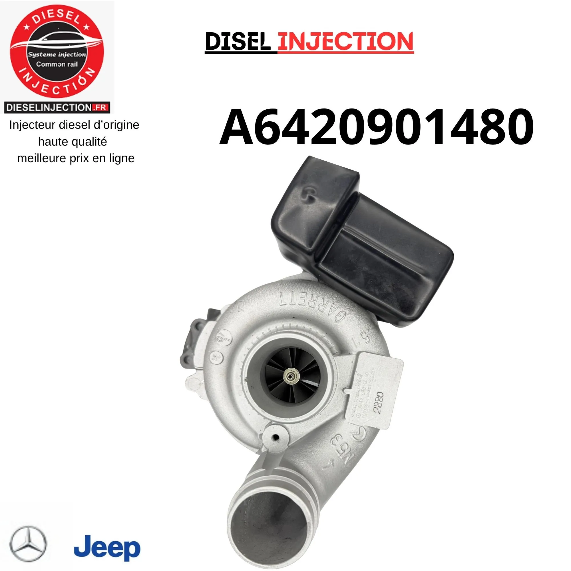 Turbo compresseur 765155-5007S - A6420901480 Mercedes-Benz 3.0 CDi/CRD 190 224 cv765155-5007S - A6420901480 GTA2259VK