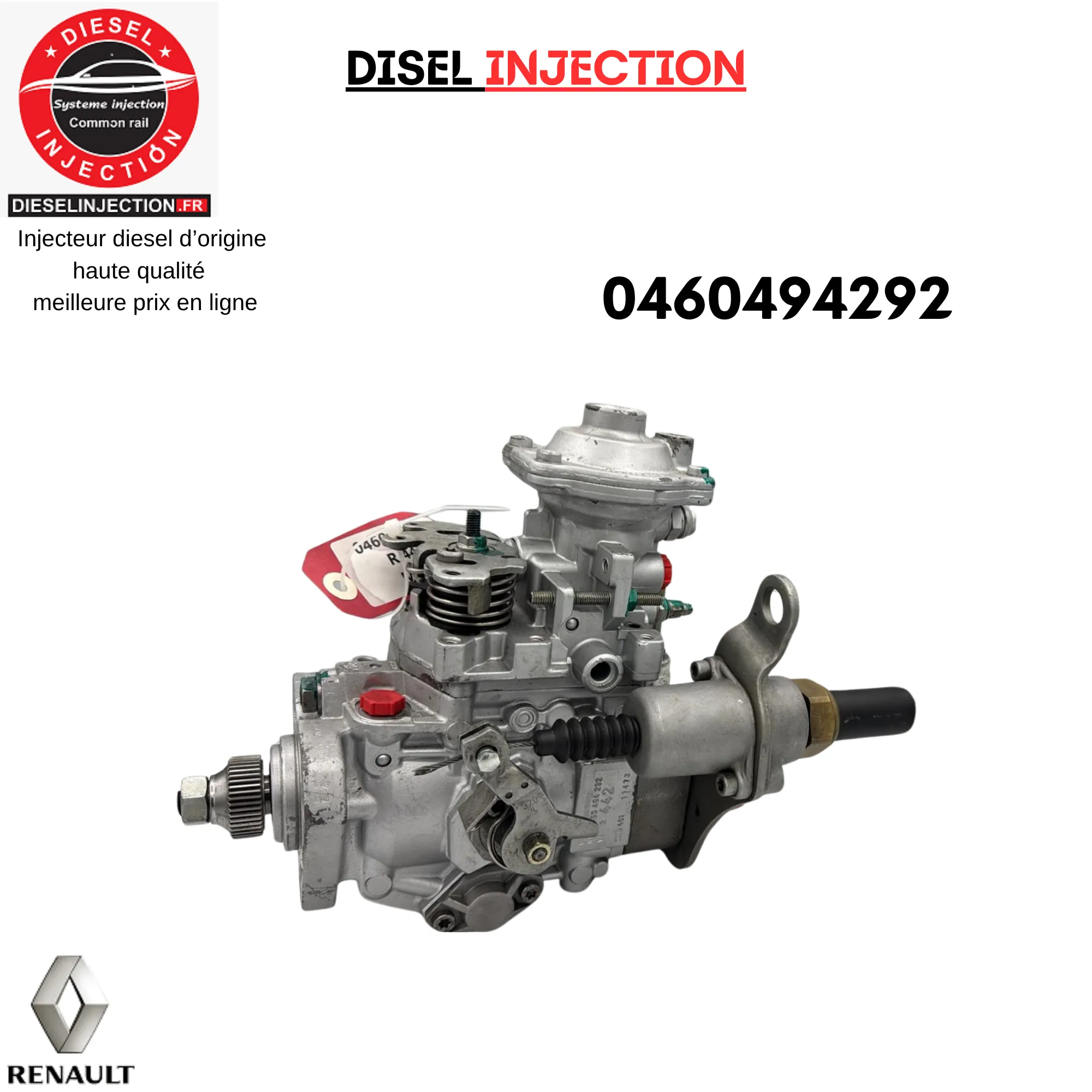 Pompe Injection O460494292 pour Renault Safrane 2.5 DO460494292
