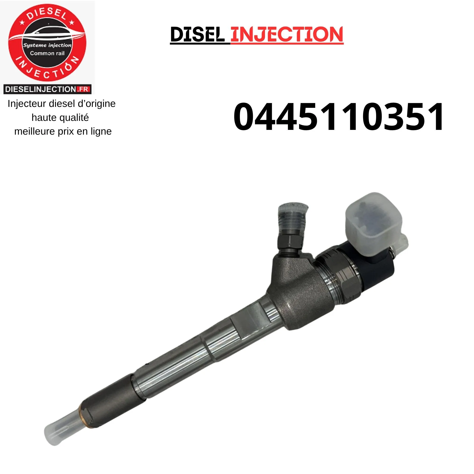 Injecteur 0445110351 - 0986435204 Neuf Adaptable0445110351 0986435204