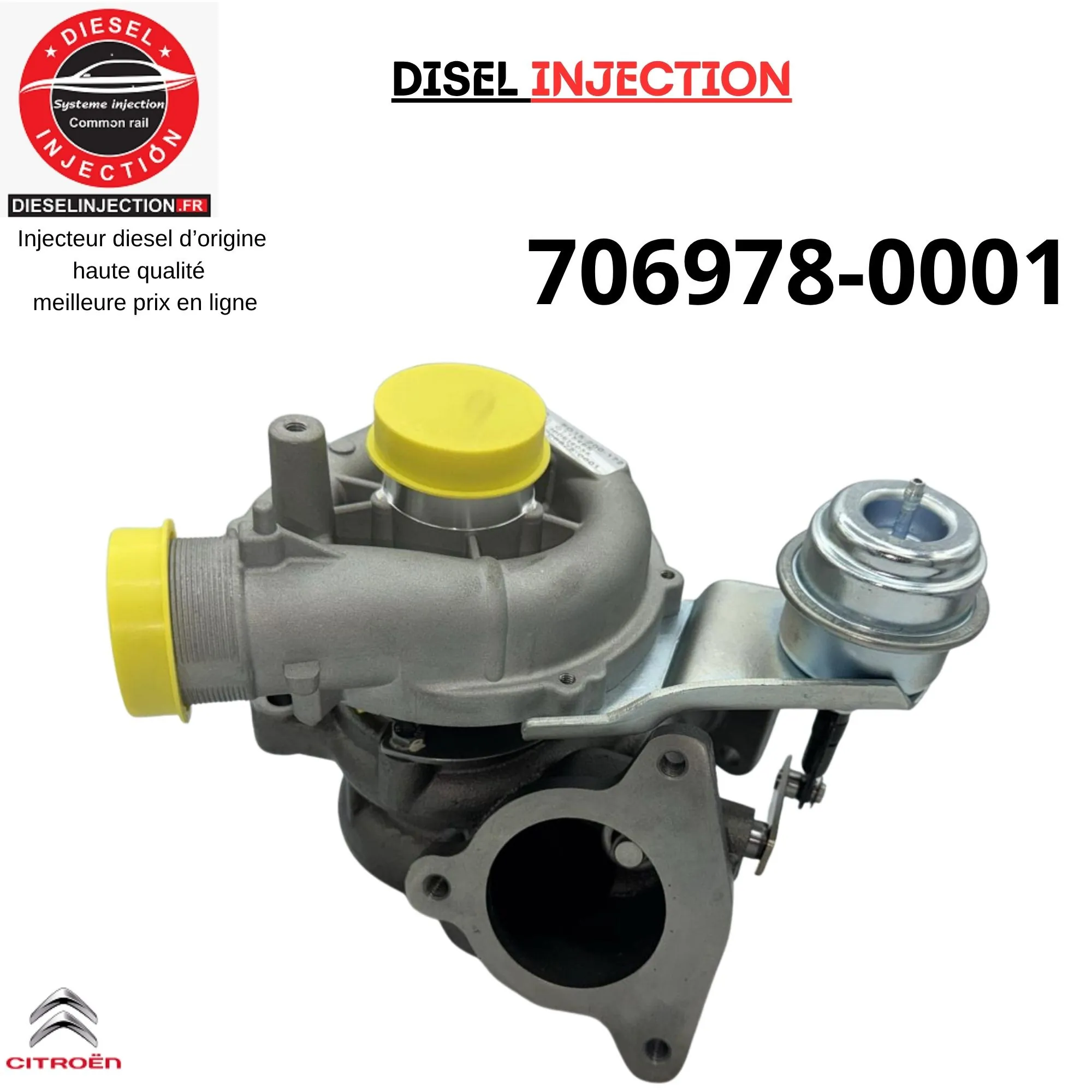 Turbo charger 706978-0001 CITROËN C8 2.0 HDi neuf adaptable706978-0001 7069780002 7069781 713667-5003S
