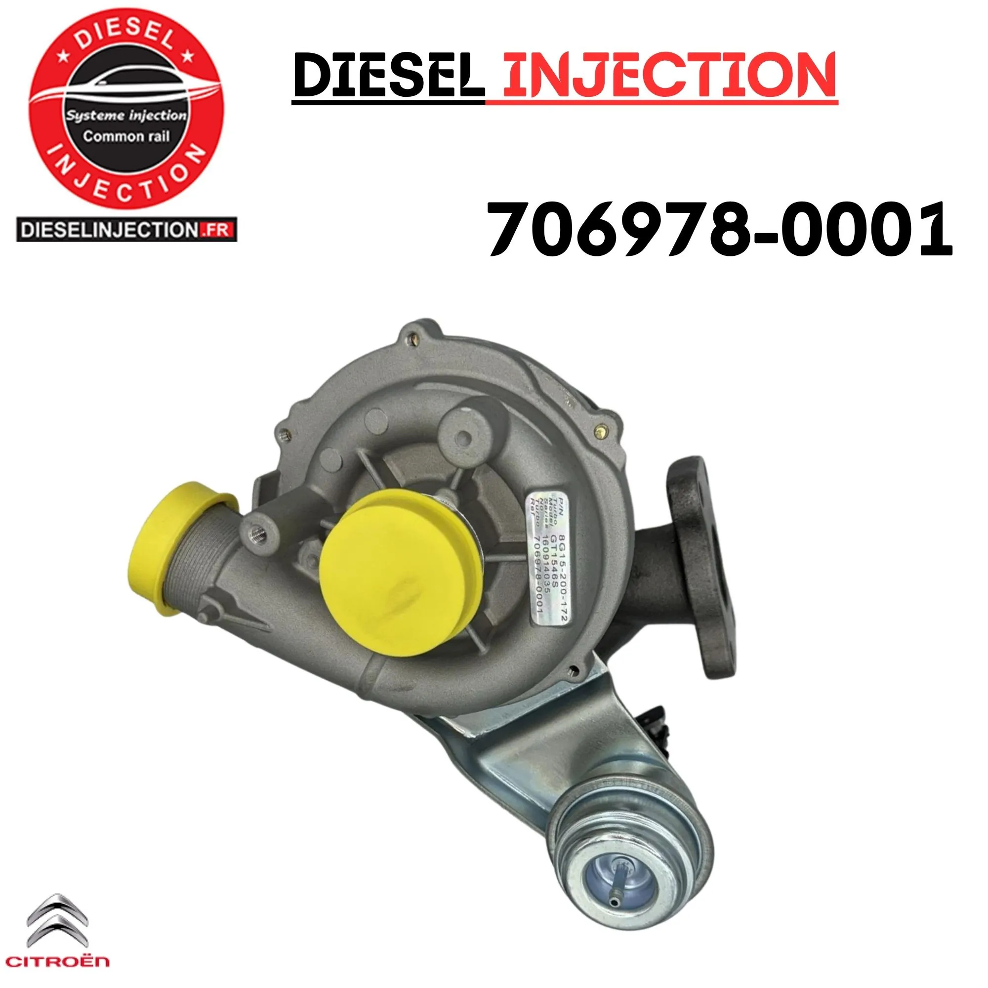 Turbo charger 706978-0001 CITROËN C8 2.0 HDi neuf adaptable706978-0001 7069780002 7069781 713667-5003S