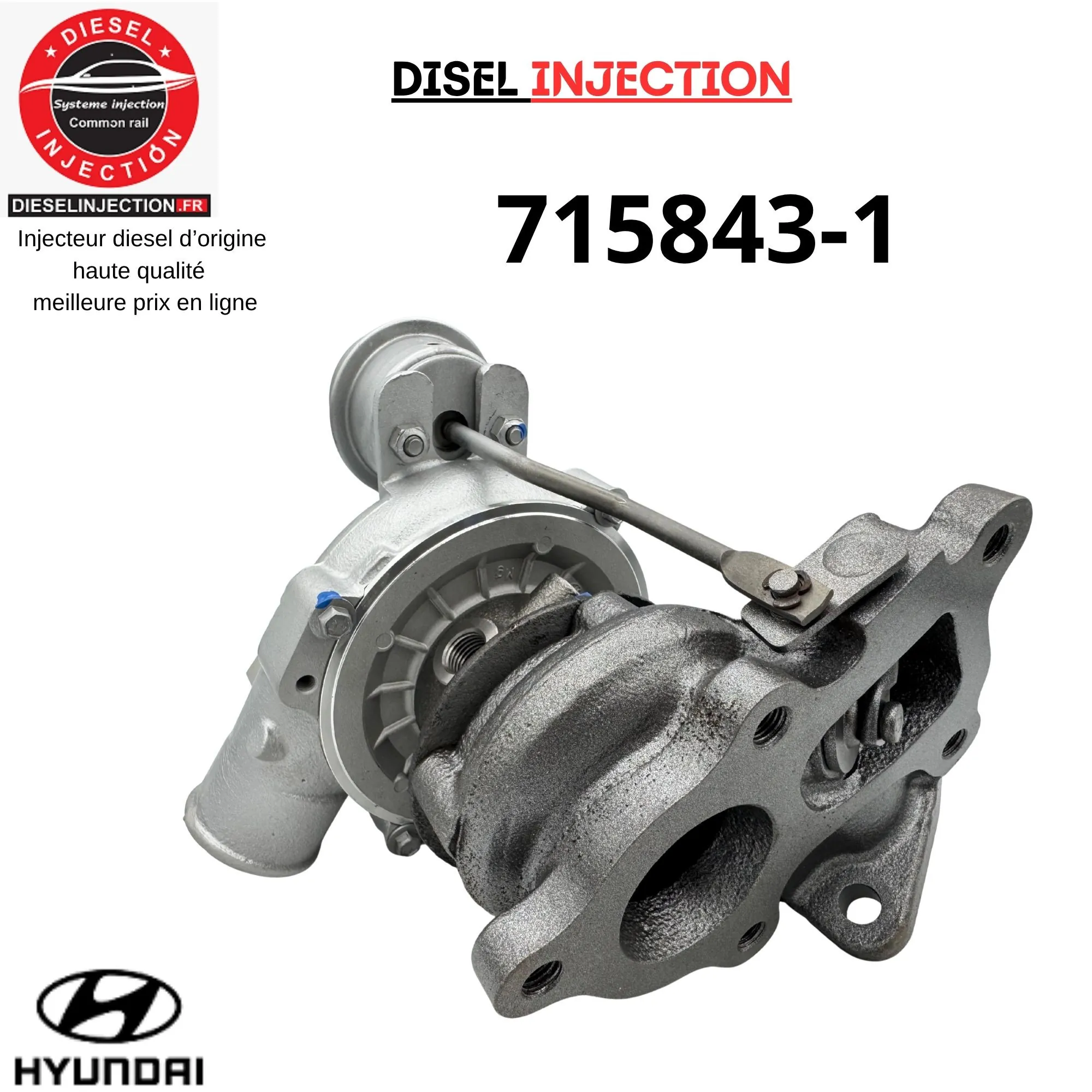Turbo charger 715843-1 HYUNDAI H-1 2.5 CRDI 136 CV 715843-5001S715843-1 715843-5001S 2820042600