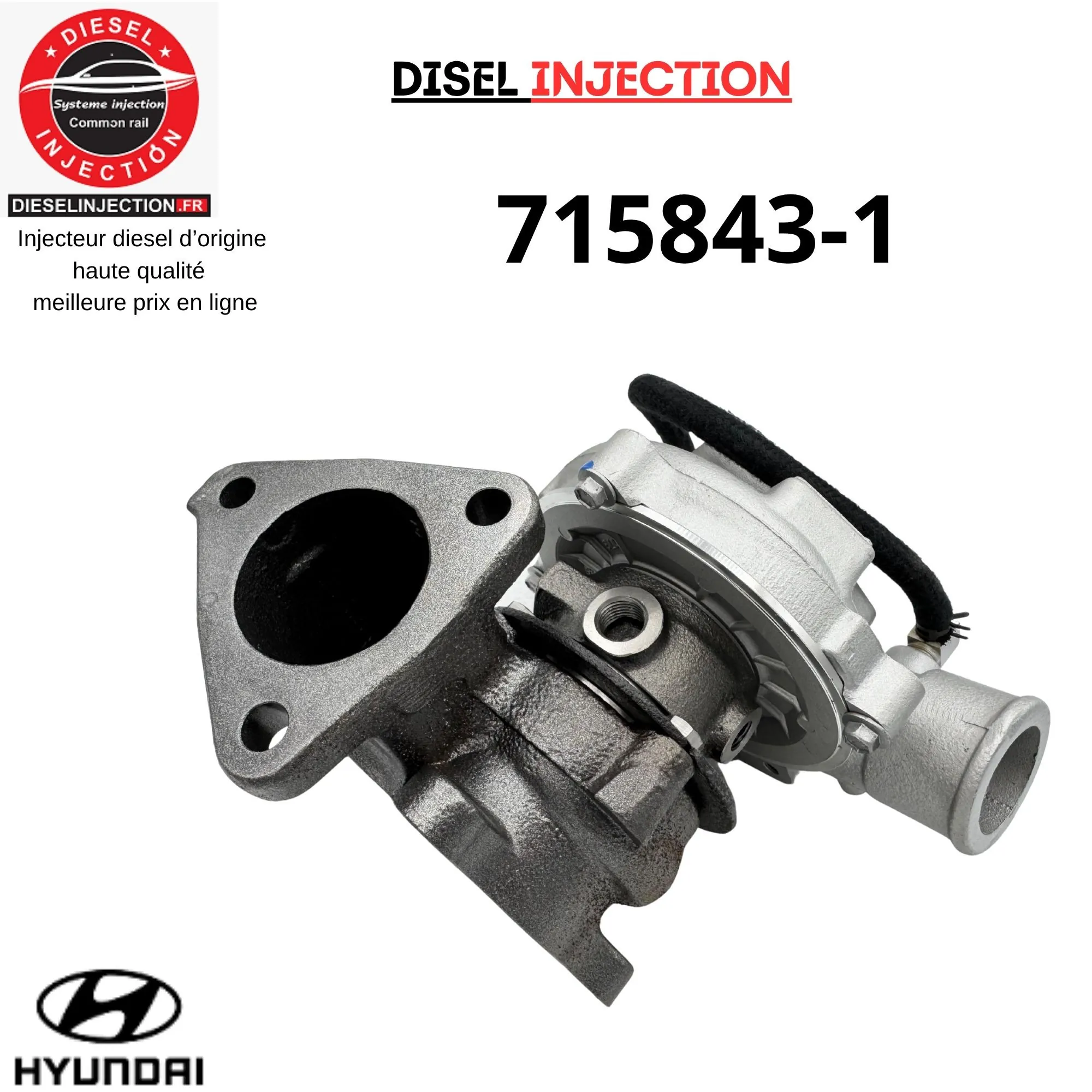 Turbo charger 715843-1 HYUNDAI H-1 2.5 CRDI 136 CV 715843-5001S715843-1 715843-5001S 2820042600