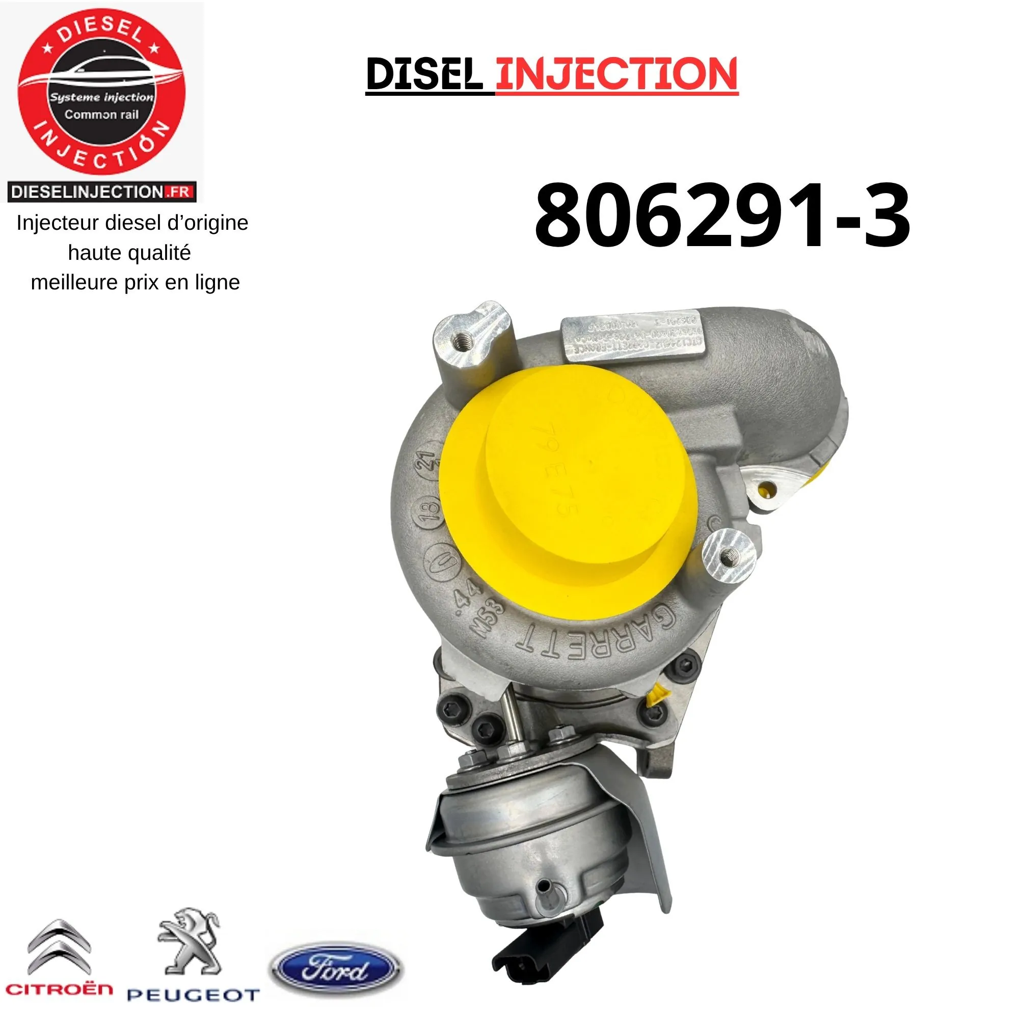Turbo charger 806291-3 VOLVO V70 3 1.6 D2 114 CV 806291-5001S neuf806291-3 806291-5001S 8062915001S REAV6J6K682AA