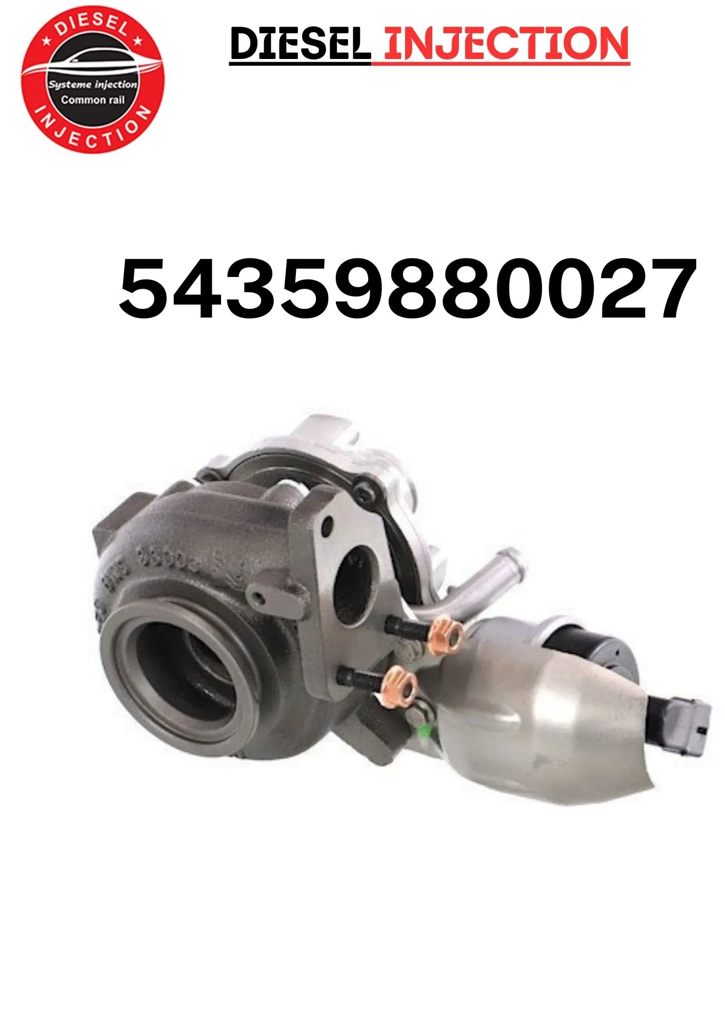 Turbo 54359880027 FIAT FIORINO 1.3 D Multijet 95 CV54359880027 -55212341-95516200